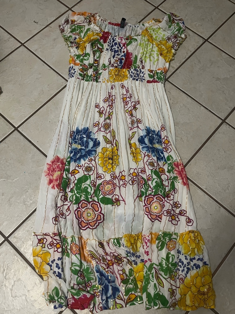 Me 2 Magic Anthropologie Dress Floral Multicolor Sz 3X